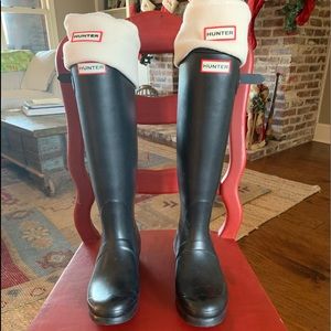 Hunter Tall boots with Hunter Socks